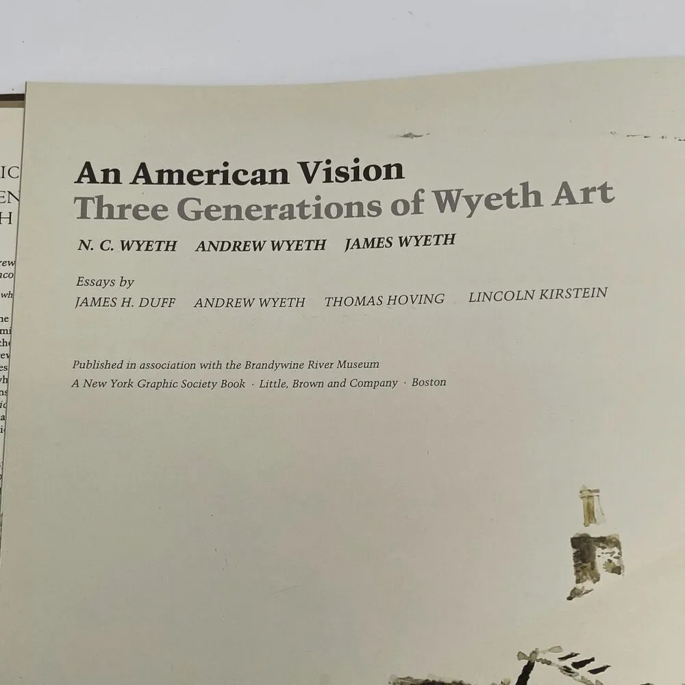 AN AMERICAN VISION Three Generations of Wyeth‎ Art Hardcover 1987 First Edition